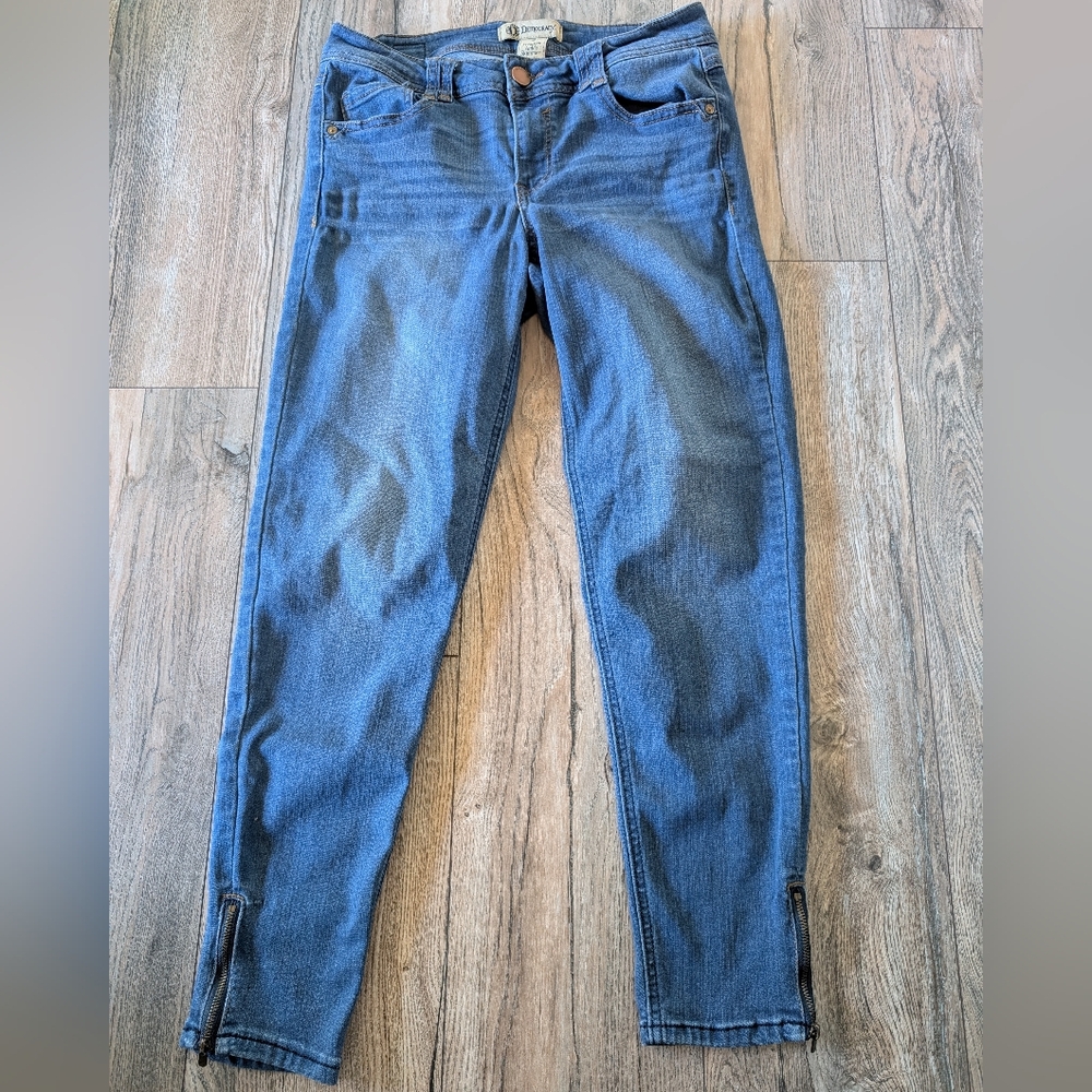 DEMOCRACY Freedom Ankle Skimmer Jeans Zipper Detail Size 8